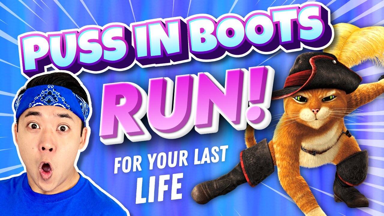 😼 PUSS IN BOOTS The Last Wish 🌟 Brain Break | Run + Tiles Hop! | GoNoodle inspired