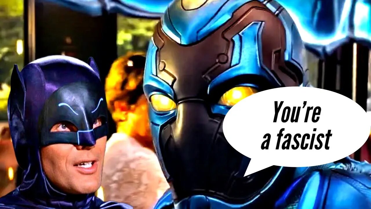 Blue beetle looks horrible and claims batman as a fascist lol #dc #dceu #bluebeetle #batman #dcu
