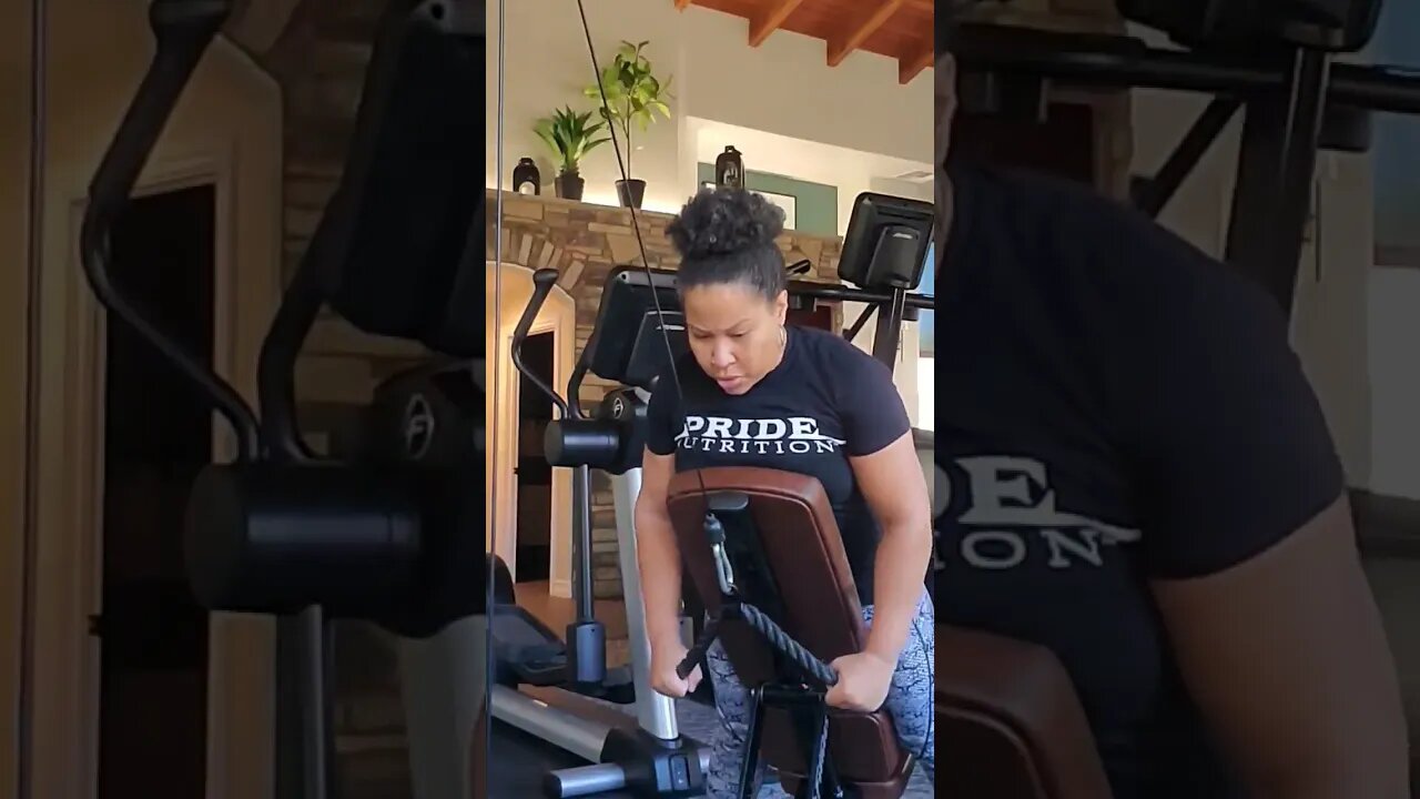 Cable Rope Lat Pull Downs For Women Over 50+ | #youtubeshorts #fitover50 #latpulldowns #backexercise