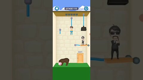 rescue cut rope puzzle 😎 #shorts