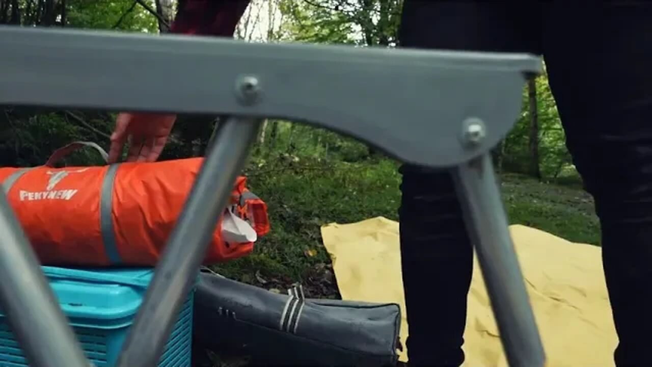 7 ! Solo Camping in Rain and TunderStorm Campfire Cooking