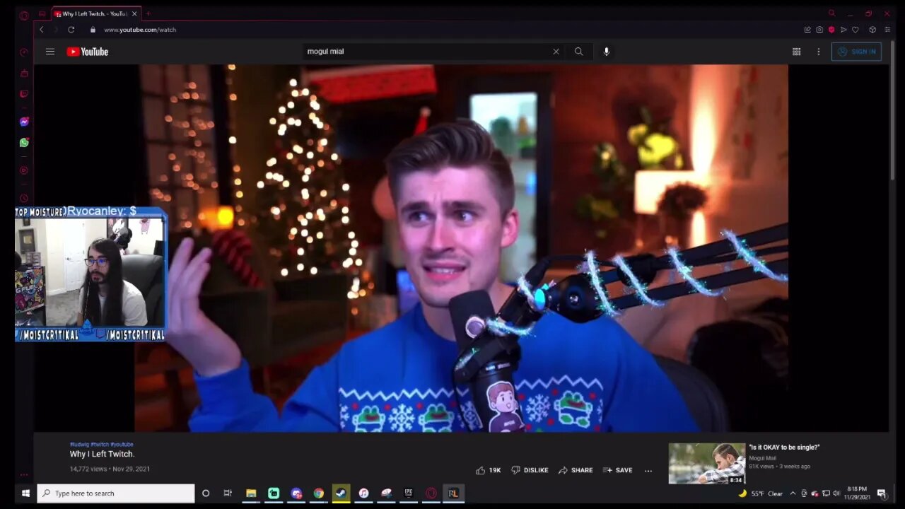 MoistCr1tikal Reacts To Ludwig Quitting Twitch