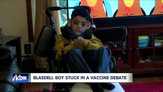 Blasdell boy stuck in vaccine debate