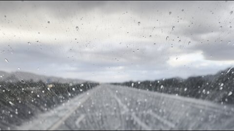 Sleepy Road Trip with Gentle Rain