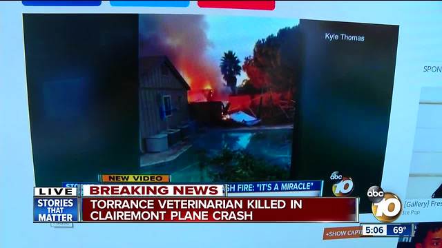 Torrance veterinarian killed in Clairemont plane crash
