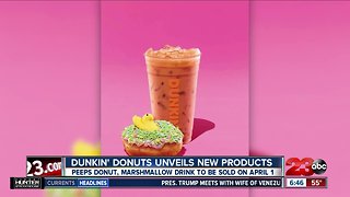 Dunkin' Donuts unveils peep donuts, marshmallow coffee for spring