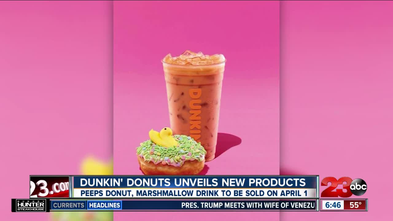 Dunkin' Donuts unveils peep donuts, marshmallow coffee for spring