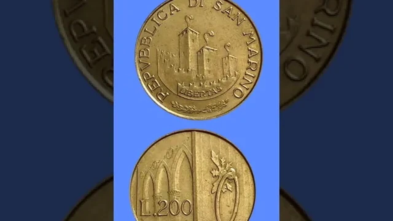 SAN MARINO 200 LIRE 1993.#shorts @COINNOTESZ #sanmarino