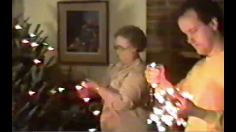 Hendrix Christmas Tree trimming 1988