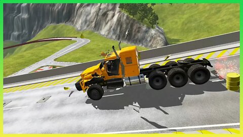 TruckFails | Explosive Ramp #107 | BeamNG.Drive |TrucksFails