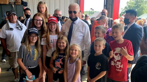 Biden and the MAGA kids: And a child shall troll him