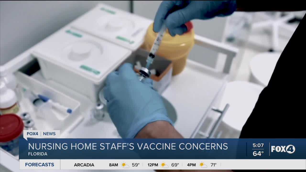 Nursing home staff express concern over vaccine