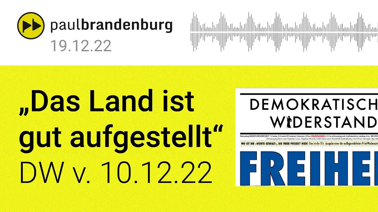 "Das Land ist gut aufgestellt" / Kommentar