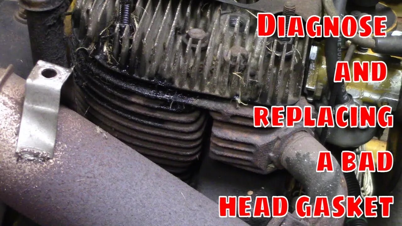 How to diagnose and replace a small engine head gasket. #smallenginerepair #howto