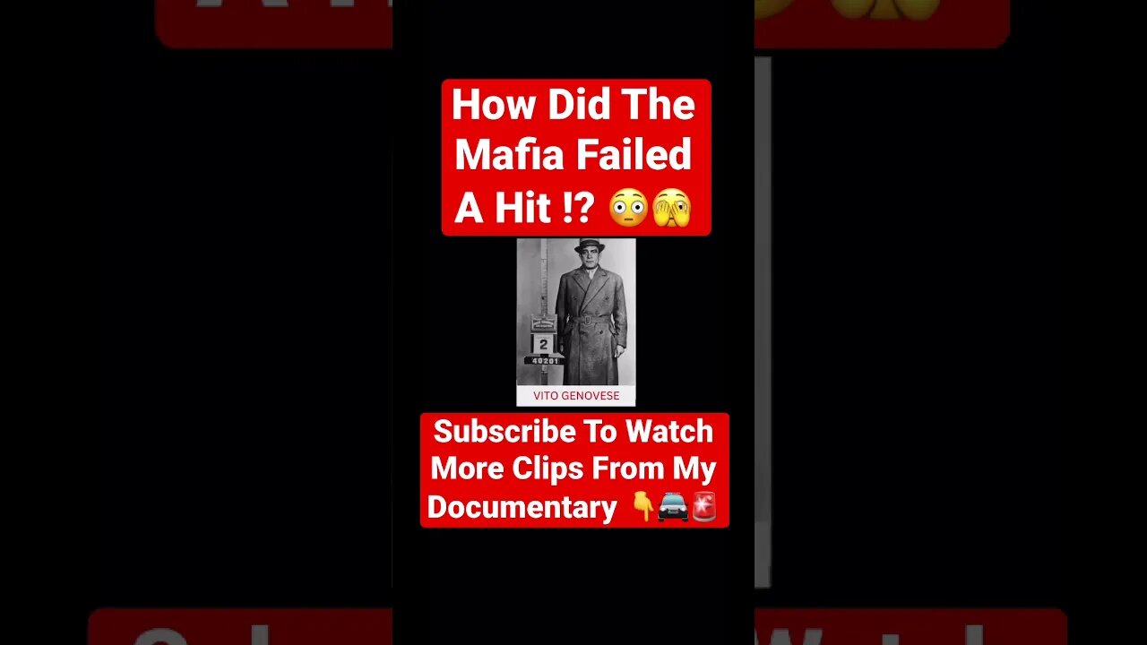 How Did The Mafia Failed A Hit !? 😳🫣 #vitogenovese #frankcostello #vincentgigante #hitman #mafia