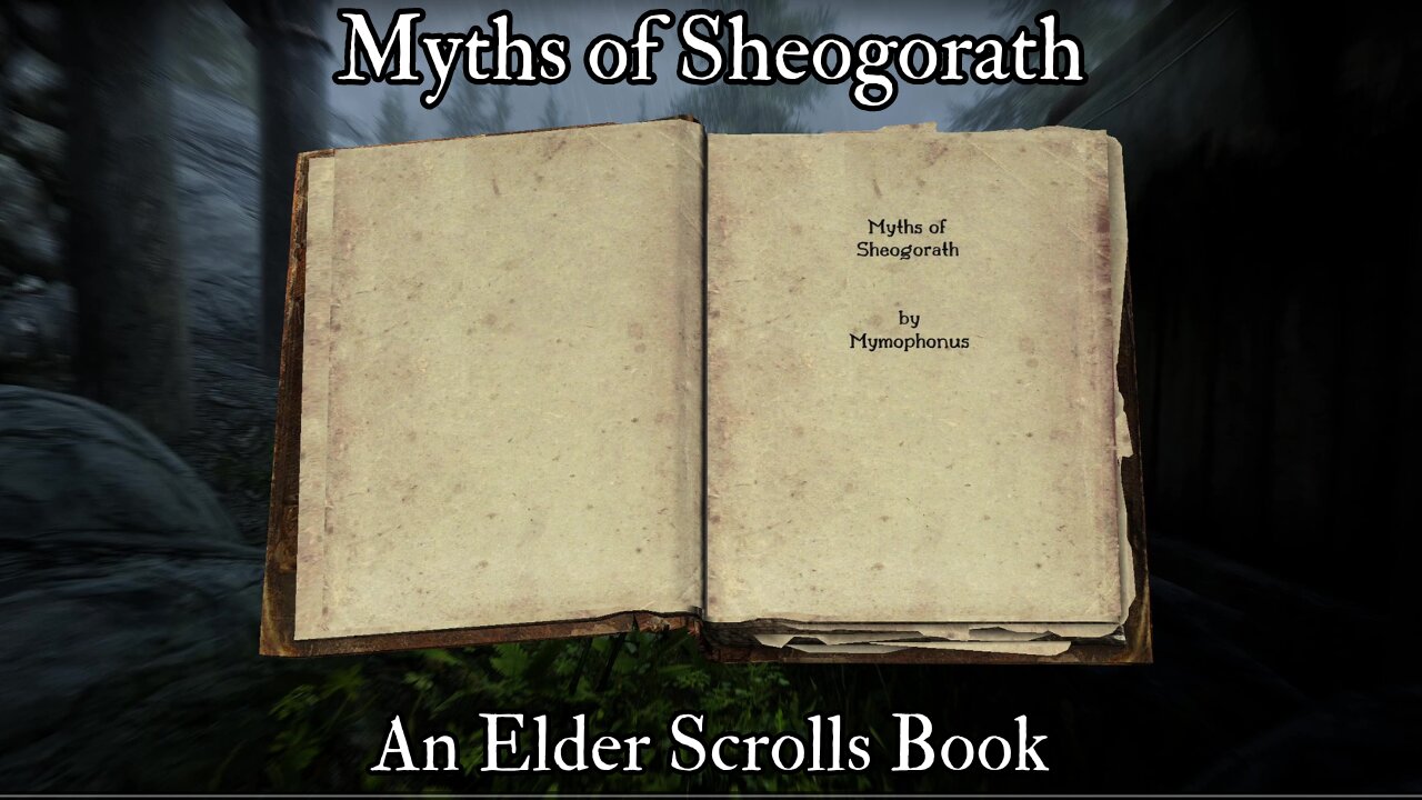 Skyrim - Myths of Sheogorath - Reading w/o Commentary - RAIN Sounds