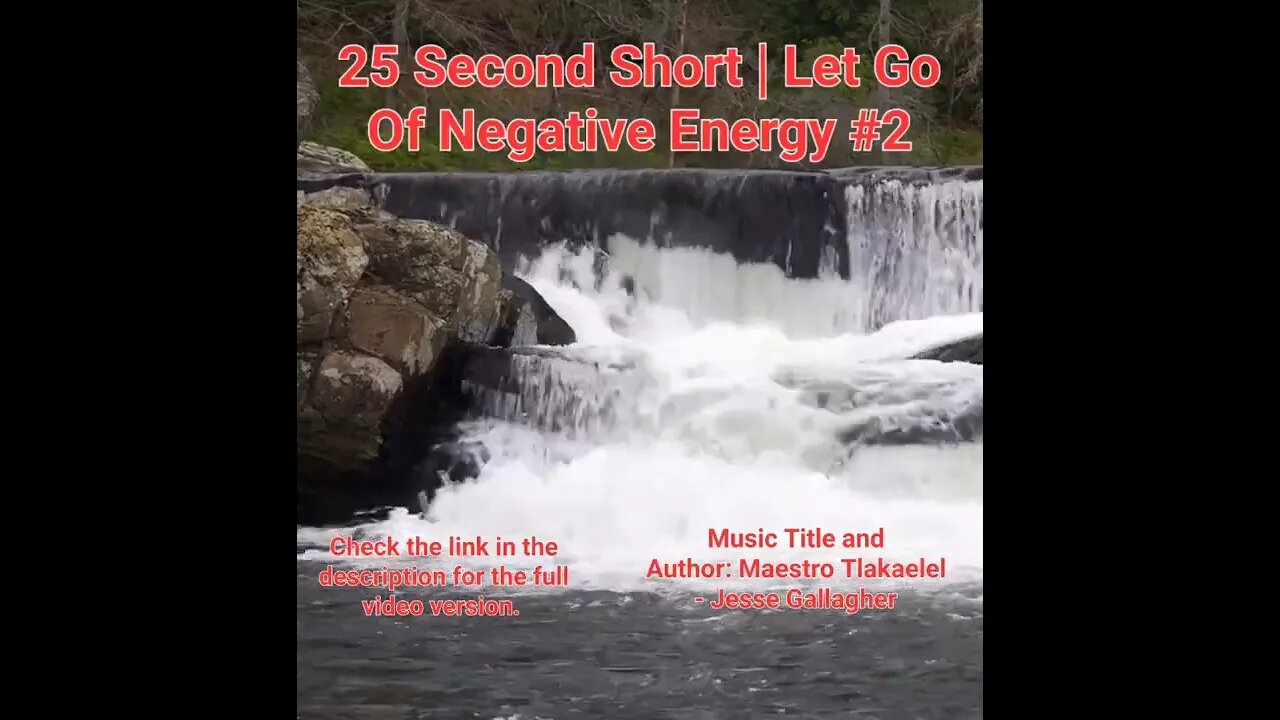 25 Second Short Of Let Go Of Negative Energy | #meditation #shorts #shortsvideo #waterfall #2