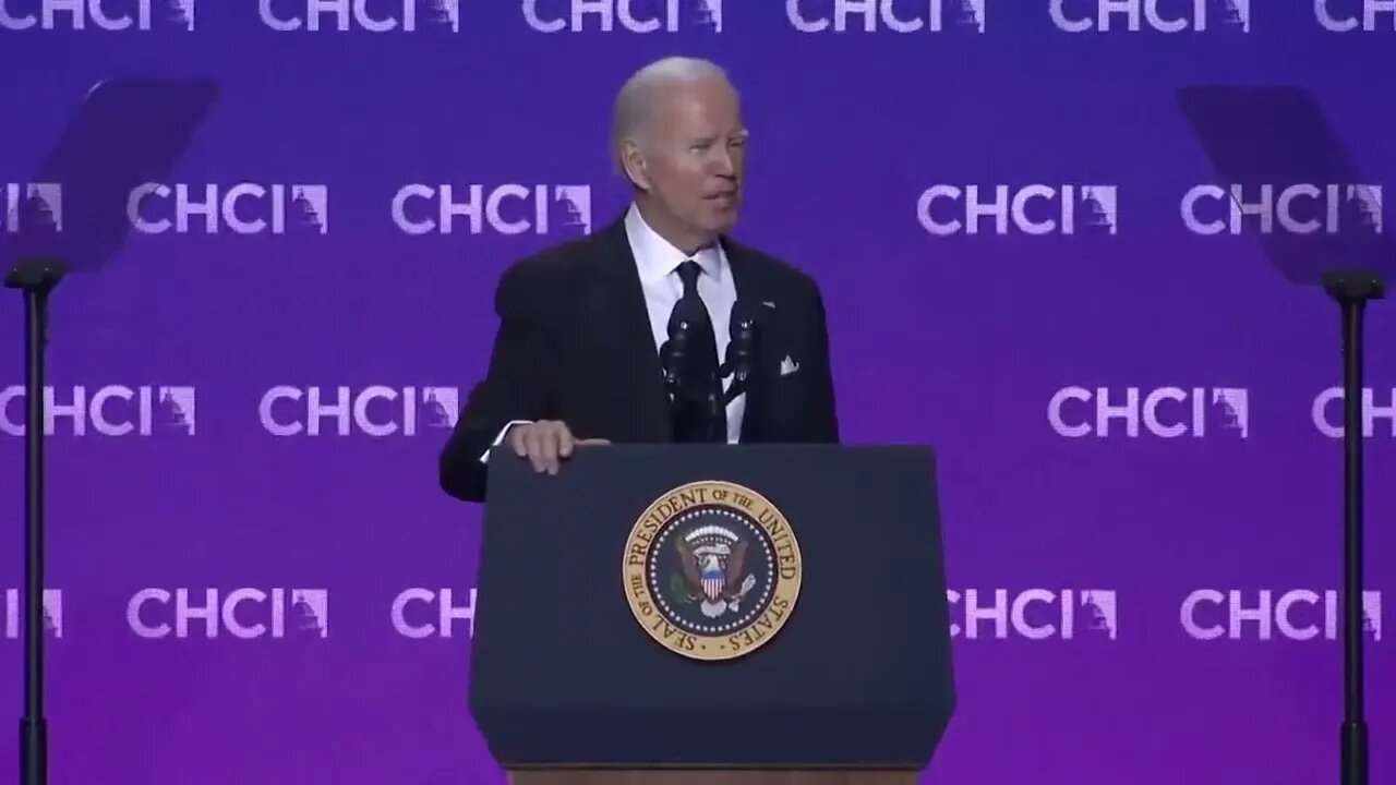 Biden, Heavily Mumbling, Claims "Mega Republicans ... Continue To Undermine Our Border Security"
