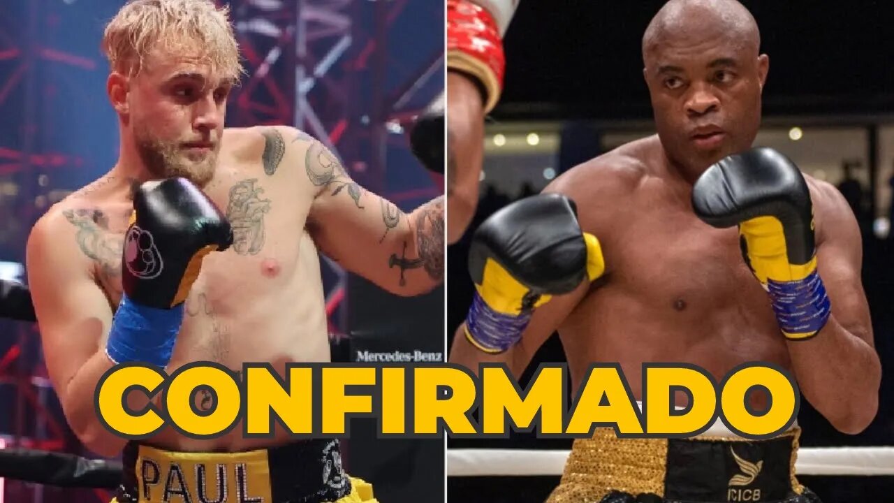 CONFIRMADO - ANDERSON SILVA X JAKE PAUL EM OUTUBRO