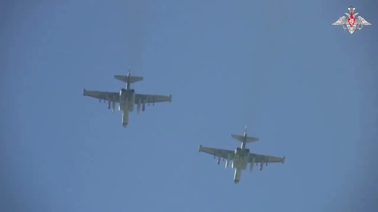 MoD Russia: Russian Aerospace Forces Su-25 attack aircraft crews within special military operation.