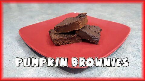 Pumpkin Brownies [Vegan] [Gluten-free]