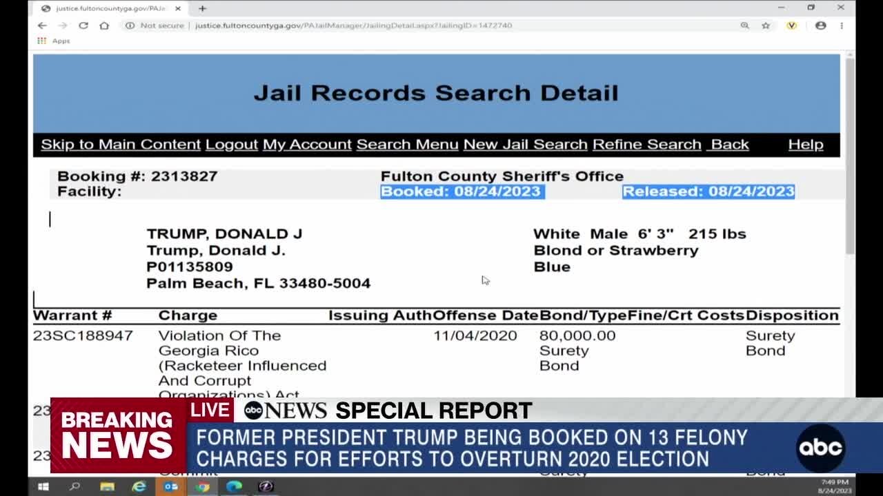 ABC News Special Report: Donald Trump surrenders in Georgia