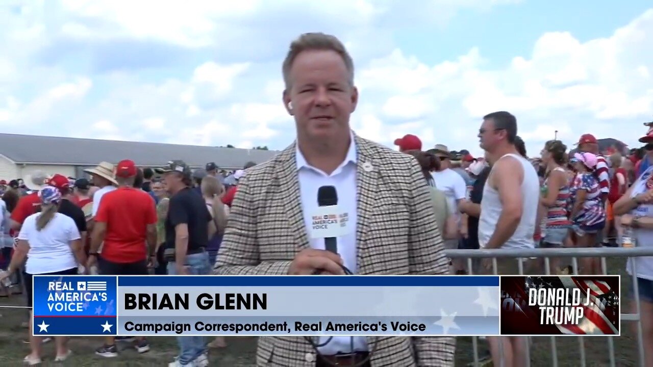 Thousands of Patriots Are Lined Up to See President Trump in Butler, PA!