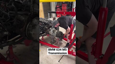 BMW E34 M5 Transmission #bmw #cars #diy #bmwm5 #bmwe34 #restoration #automotive #mechanic #engine