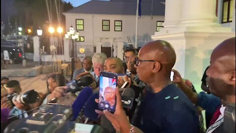 WATCH: Gordhan and De Klerk are going nowhere, says Zizi Kodwa after EFF disruption (Wmk)