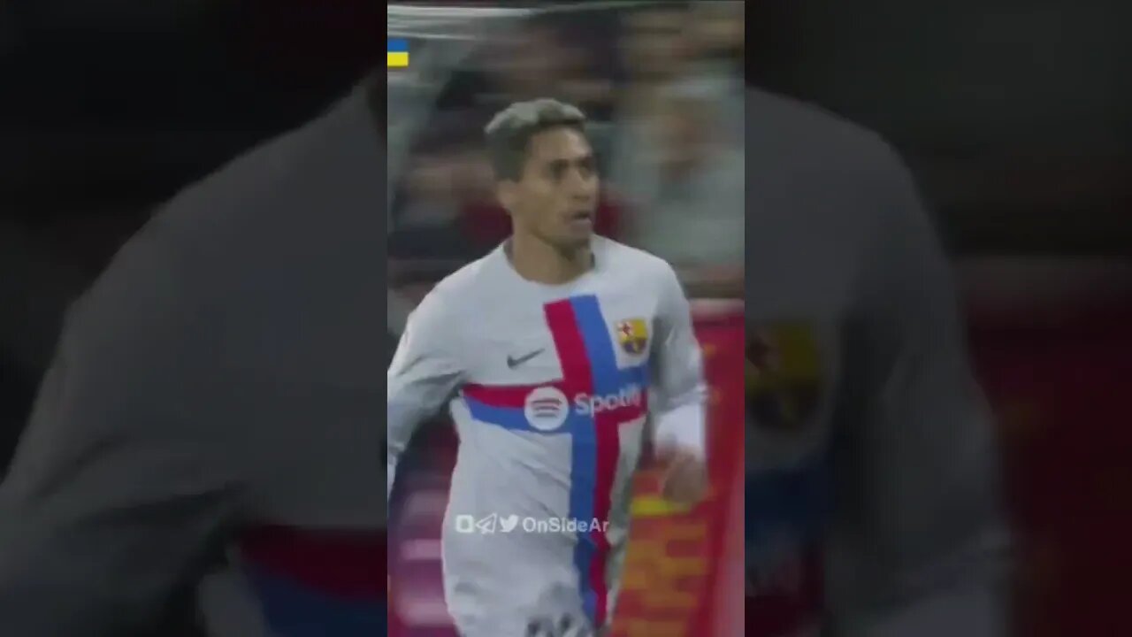 Barcelona Goal.85' Osasuna 1 : 2 Barcelona Goal.Raphinha Assist. De jong