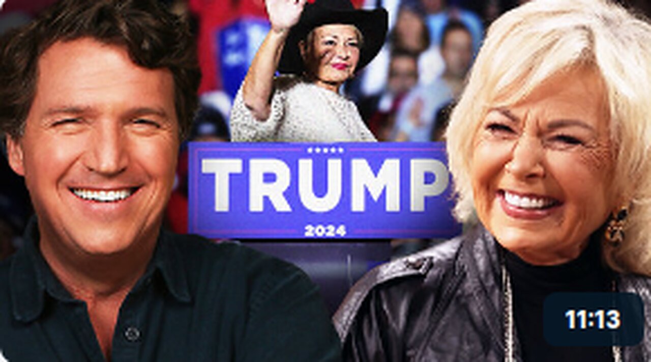 Tucker and Roseanne Barr React to Her Viral Trump Speech