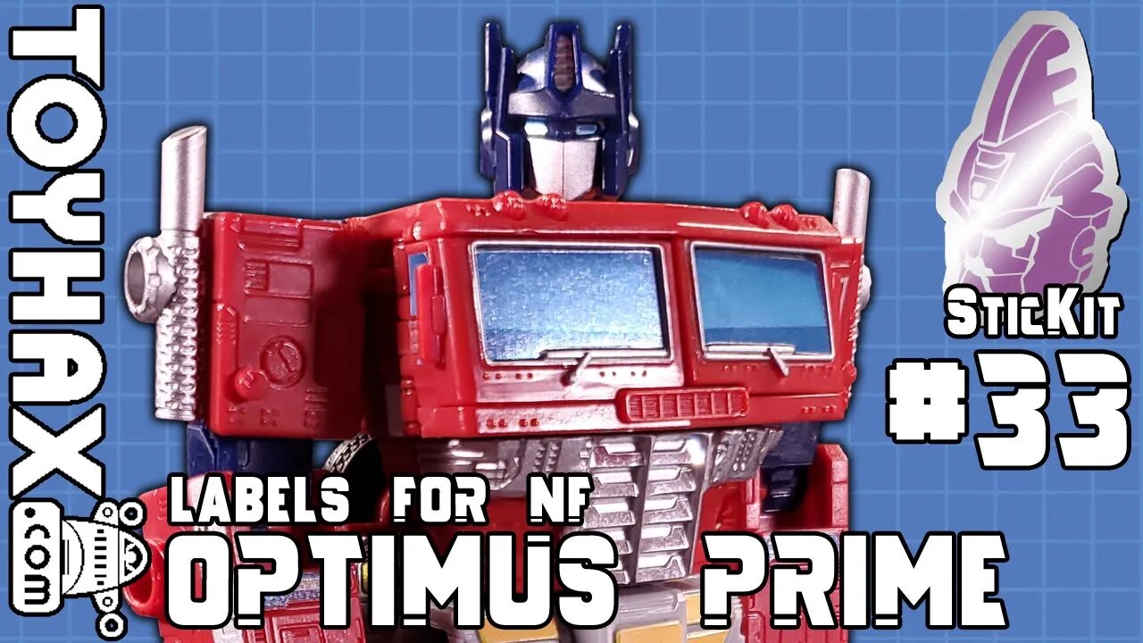 TOYHAX Labels for NF Optimus Prime | SticKit #33