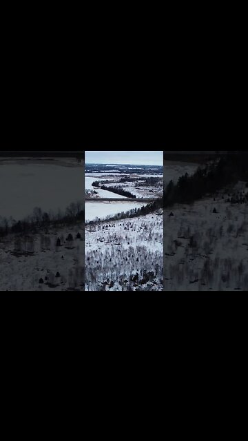 Drone Shot of Canadian Winter ☃️