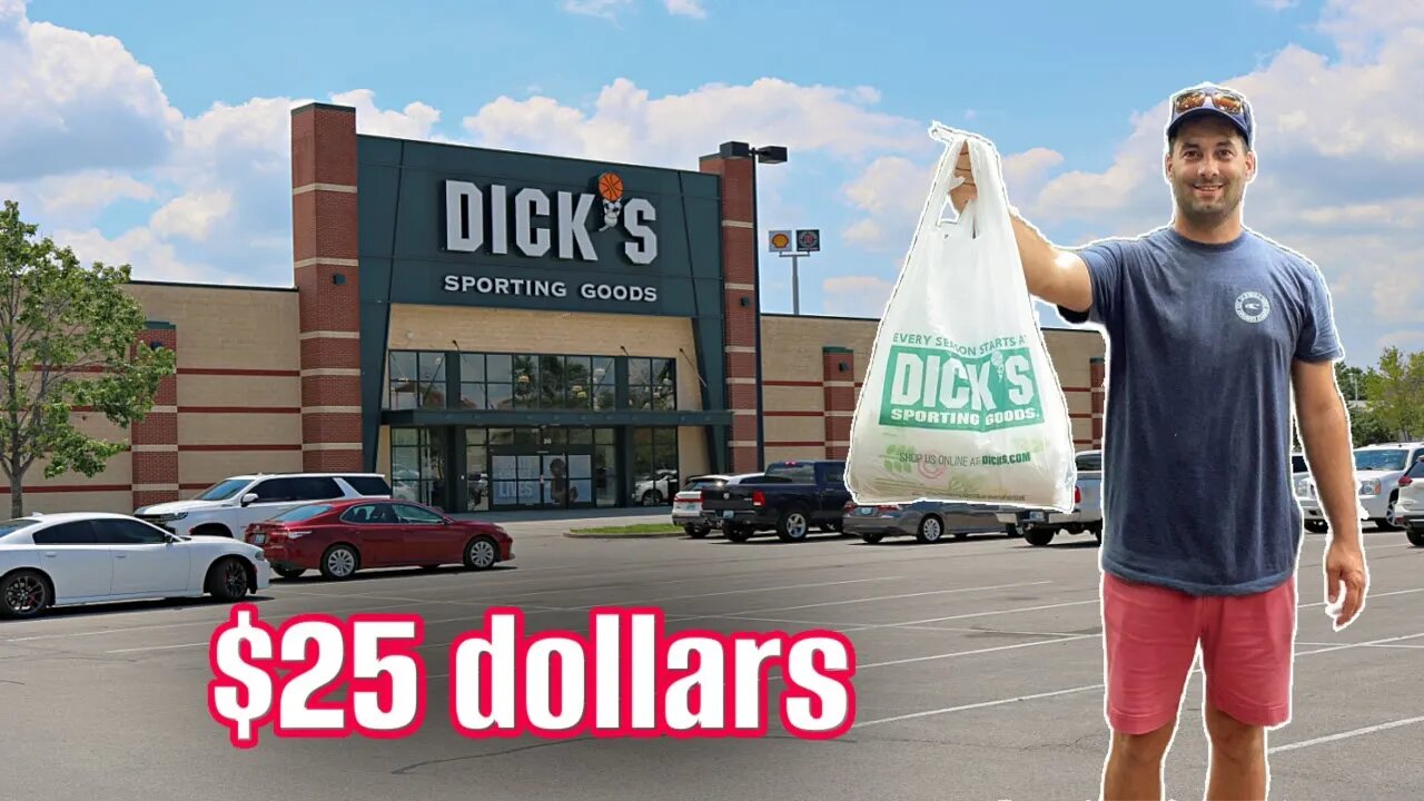 DICKS SPORTING GOODS FISHING BUDGET CHALLENGE / Male Karen Gets Put In His Place