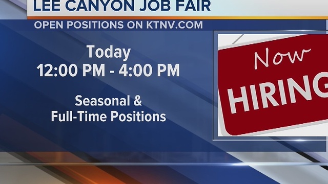 Lee Canyon Hosts Job Fair today