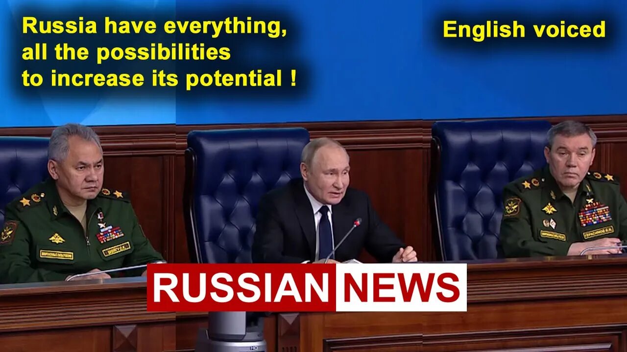 Russia have everything, all the possibilities to increase its potential! Putin's speech. Ukraine
