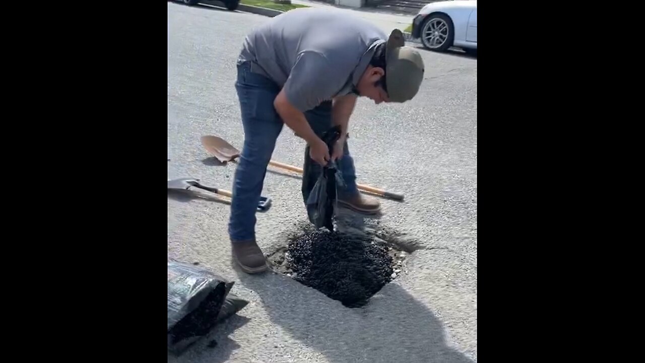 California Residents Fixing Potholes Since The State Wont It
