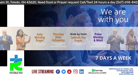 Early morning prayer with Pastor Carl & Lady Devon Mitchell 052623
