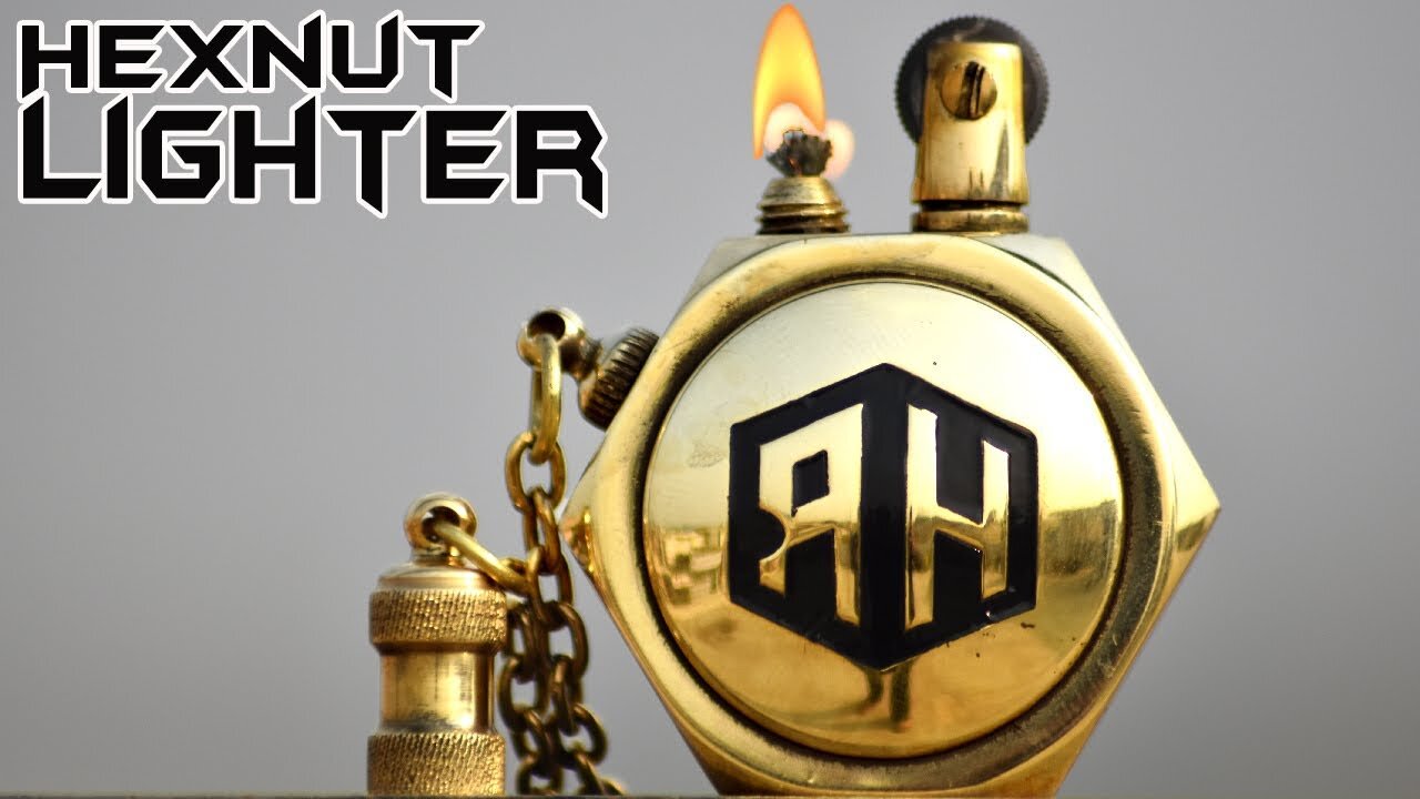 I made a beautiful Oil LIGHTER out of an Old HEX NUT