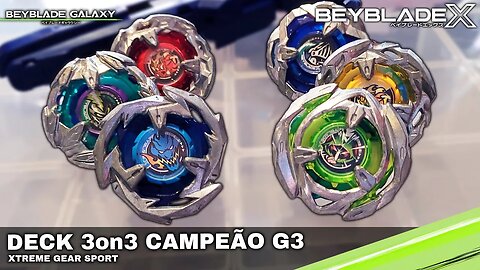 DESAFIANDO O DECK 3on3 CAMPEÃO - Beyblade X ベイブレードX