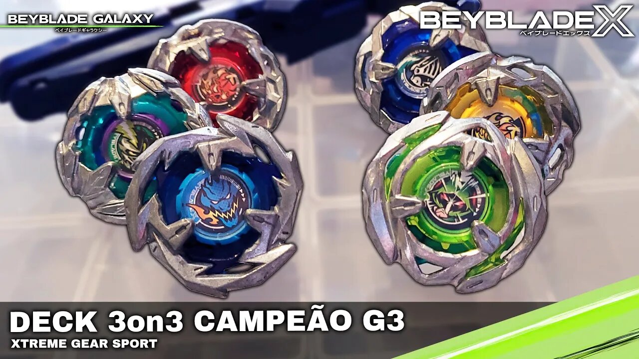 DESAFIANDO O DECK 3on3 CAMPEÃO - Beyblade X ベイブレードX