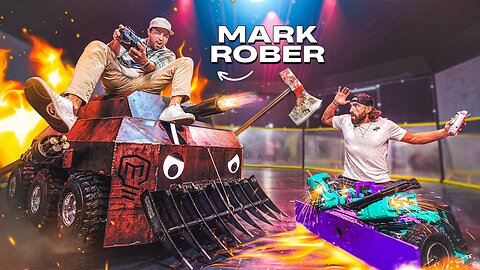 Dude Perfect vs Mark Rober- Battle Bots