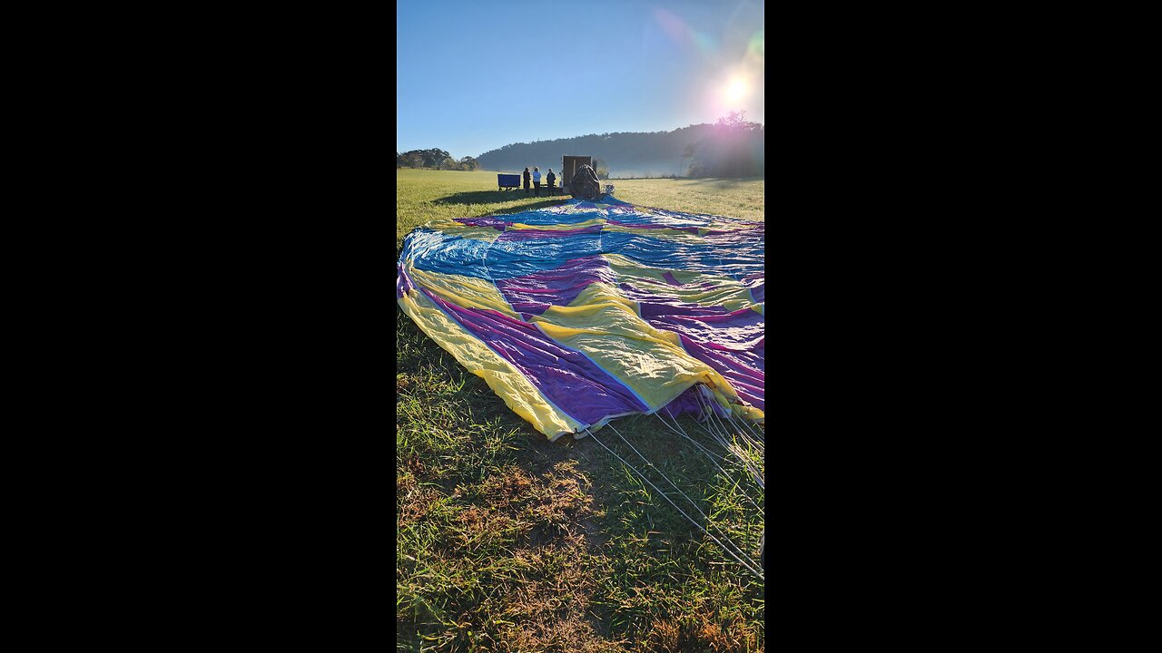 1.5 hour Hot air balloon flight in Time Lapse