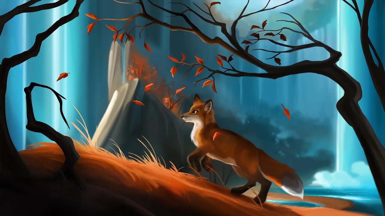 Fall Fox | Digital Painting Process