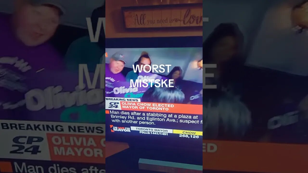 Worst Mistake Voting Olivia Chow!