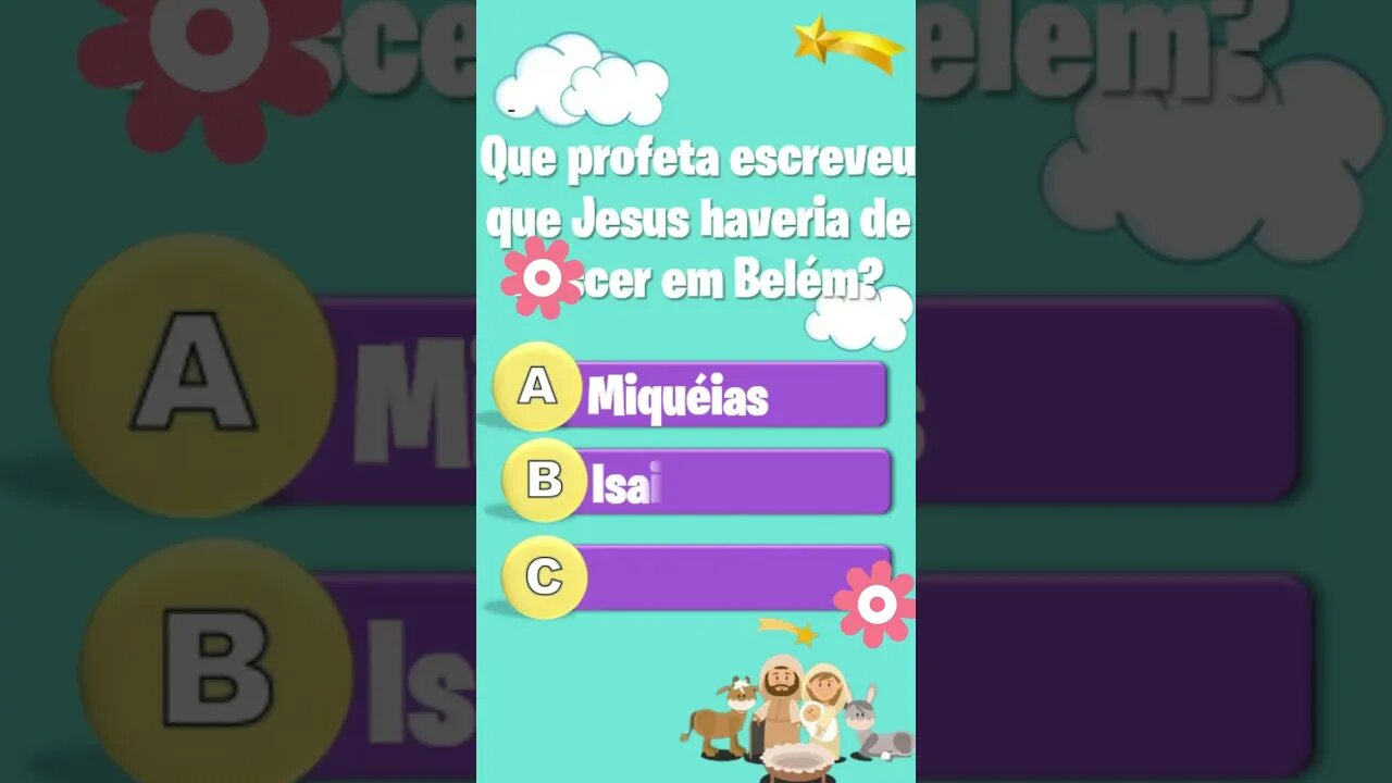 QUE PROFETA ESCREVEU ONDE JESUS IRIA NASCER? #shorts #perguntaserespostas #jogos