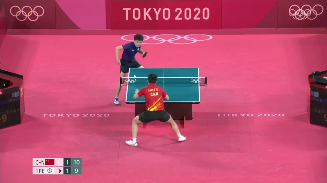 Fan Zhendong vs Lin Yun Ju SF Tokyo 2020 Olympic Highlights 7