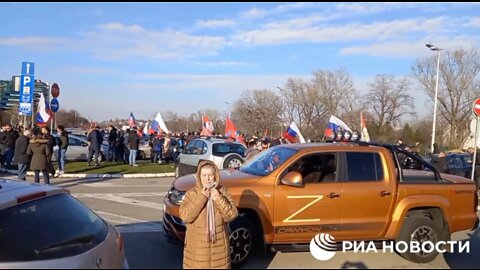 Serbia: A rally in support of Russia in Belgrade