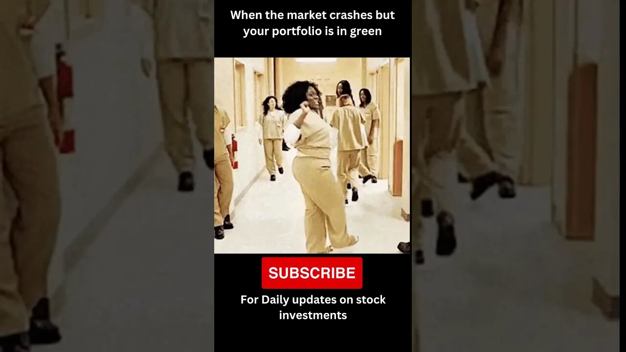 when the stock market crashes but your portfolio is in green #shorts #nifty #sensex #funnyvideos