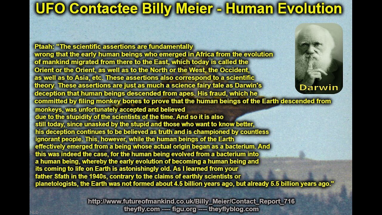 Billy Meier UFO Contact Reports - Evolution Part 1